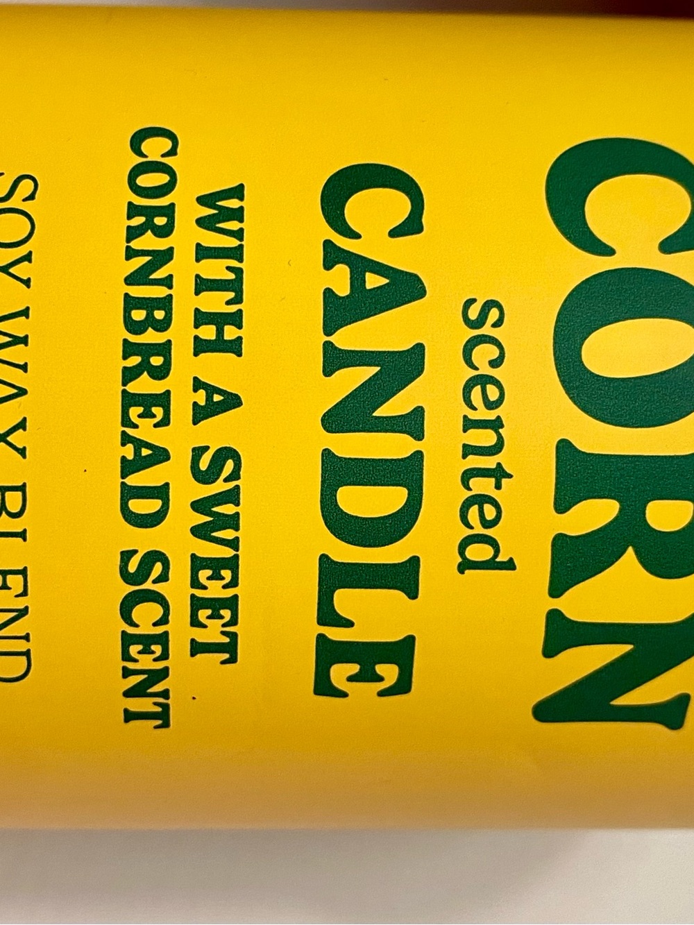 Trader Joe’s Corn Scented Candle - Yellow